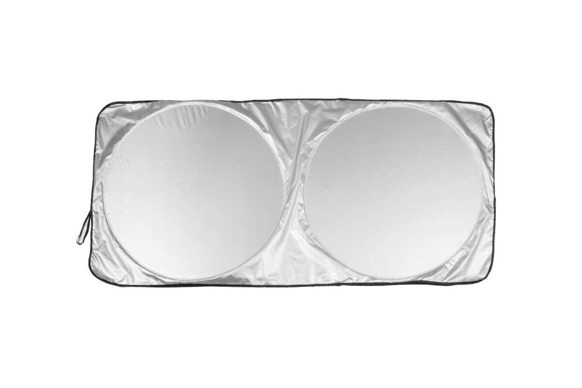 100 Car Sun Shades Silver Color with 5 Color ( Solid Color ) Printing