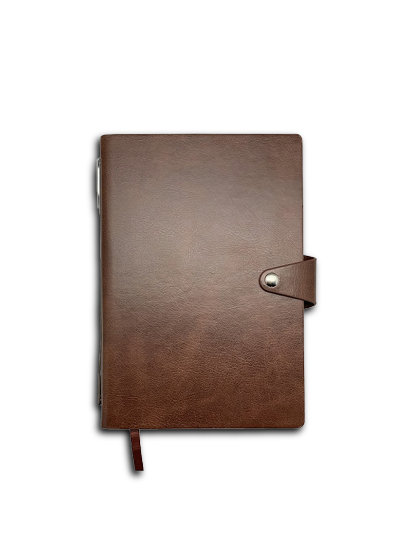 Chic Note Plus — A5 PU Notebook with 2-Year Calendar and Removable Rings