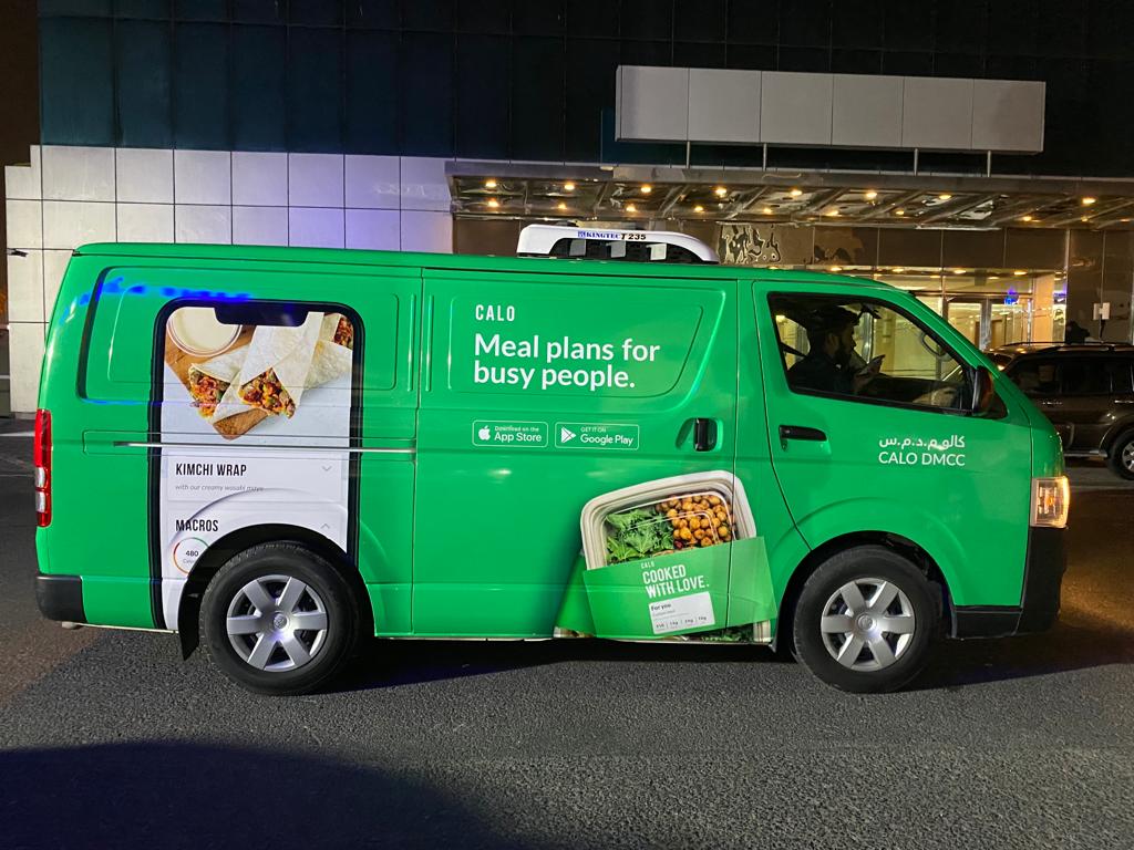 1 Van Vehicle Branding – Full Van Coverage with Semi-Curve Sticker, UV Lamination