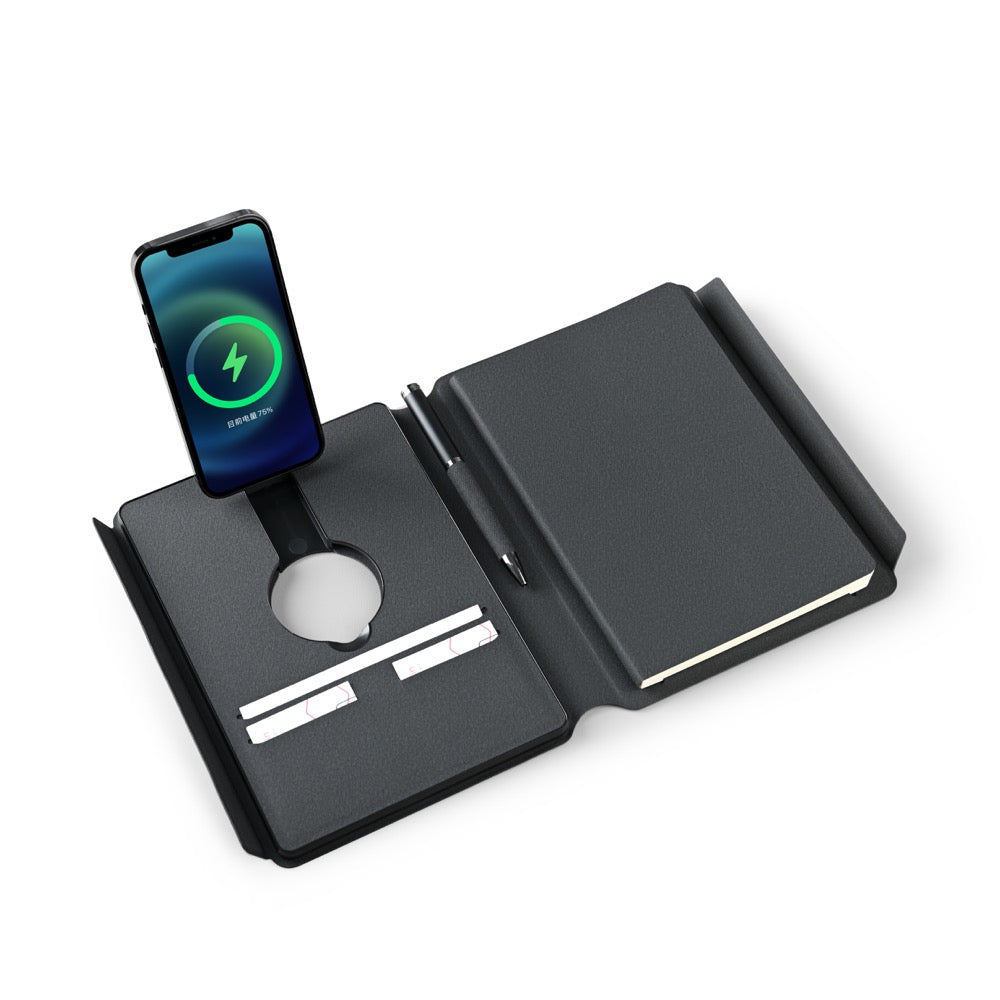 Tri-Mag Note — A5 Notebook with 3-in-1 MagSafe Power Bank