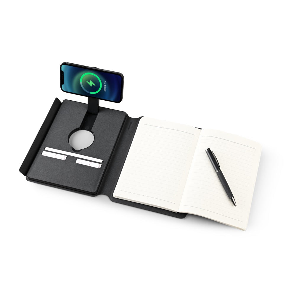Tri-Mag Note — A5 Notebook with 3-in-1 MagSafe Power Bank