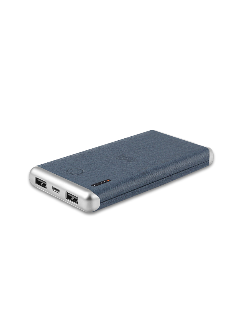 Leather Wireless — Stylish 8000mAh Wireless Power Bank