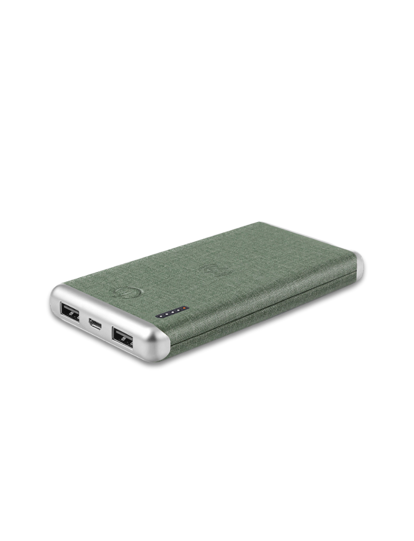 Leather Wireless — Stylish 8000mAh Wireless Power Bank