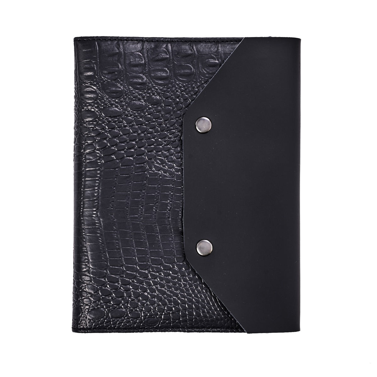 A5 Croconote — Elegant Crocodile Leatherette A5 Notebook Organizer