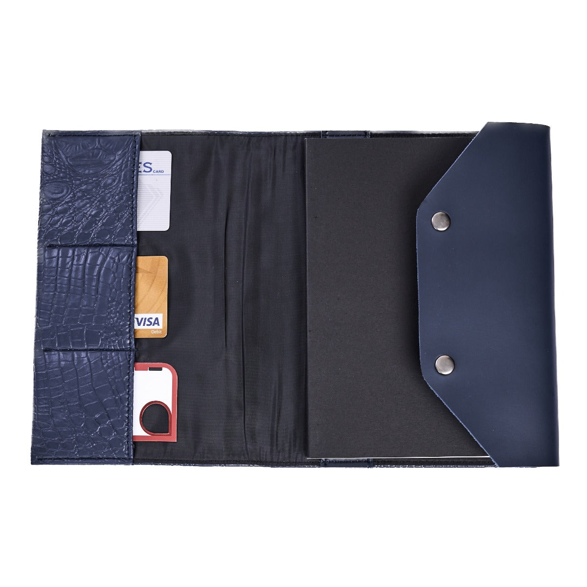 A5 Croconote — Elegant Crocodile Leatherette A5 Notebook Organizer