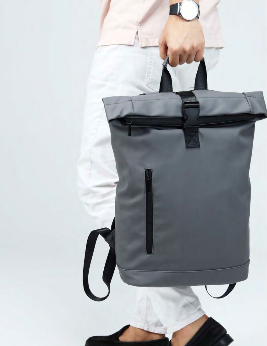 Rolltop Bag — Trendy Waterproof Backpack