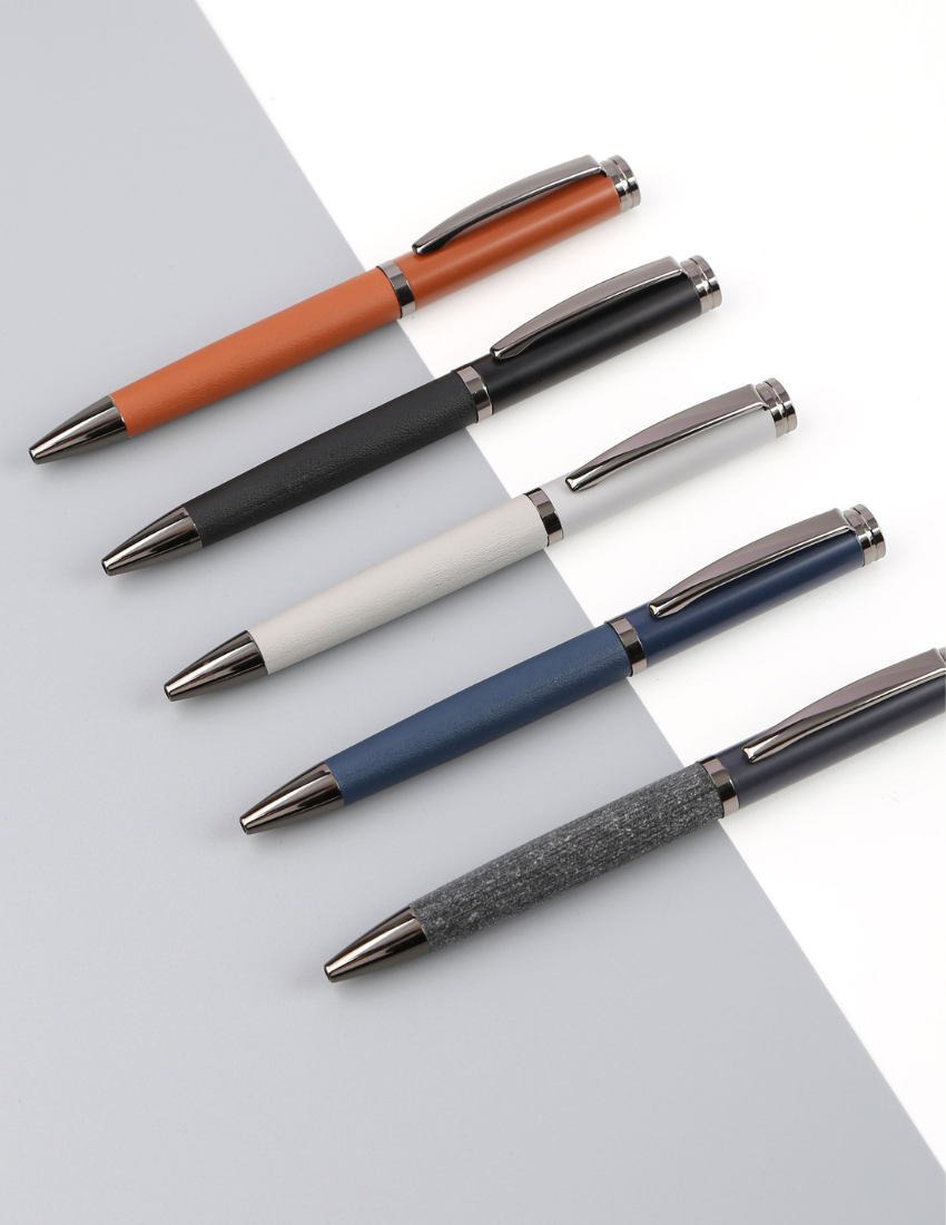 Deluxe Pen — Classy Metal Pen with PU Cover