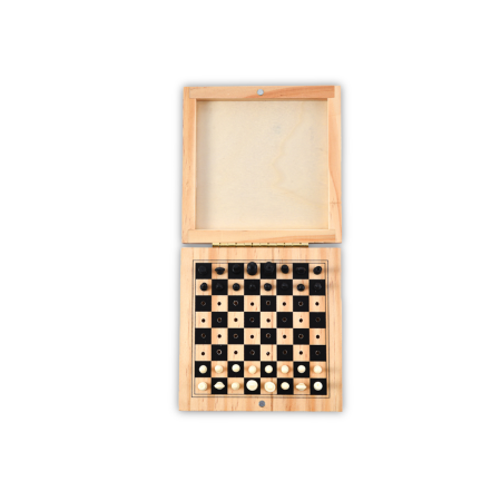 Minichess Game — Compact Wooden Chess Set