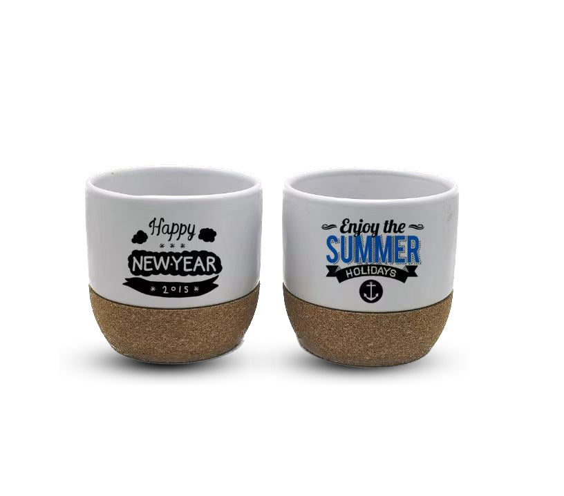 Cork Minicup — 140ml Stoneware Espresso Cup