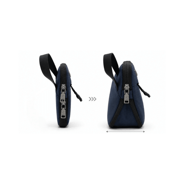 Jetslim — Expandable Slim Handbag, Water-Resistant Taslon Nylon with 8cm Hidden Expansion Layer