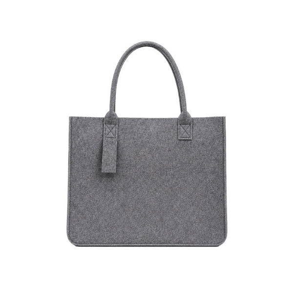 Felty Bag Grey — Premium 3mm Felt Tote with Structured Design