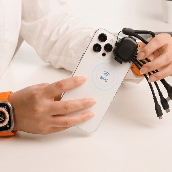 Pixi Cable with NFC — 5-in-1 Fast Charging Cable with Smart NFC Sharing