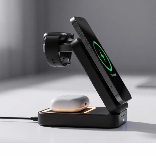 Aura — 3-in-1 Foldable MagSafe Wireless Charging Station