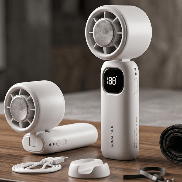 Icy Fan — Portable Rechargeable Neck & Handheld Cooling Fan