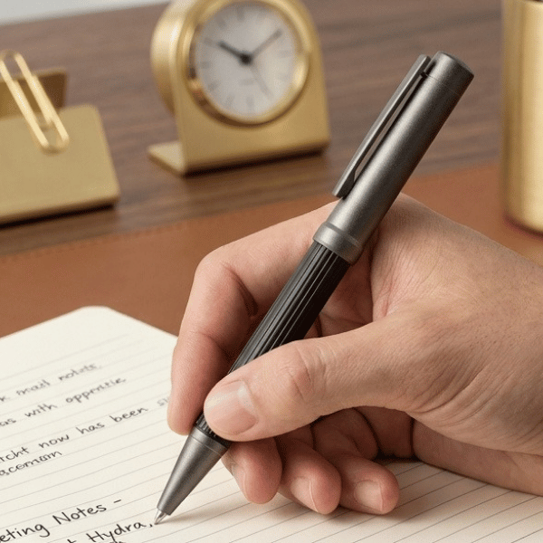 Cozy Pen — Premium Dual-Tone Metal Pen with Chrome Finish