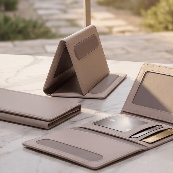 Card-Safe — MagSafe-Compatible Tri-Fold Card Holder with RFID Blocking Protection