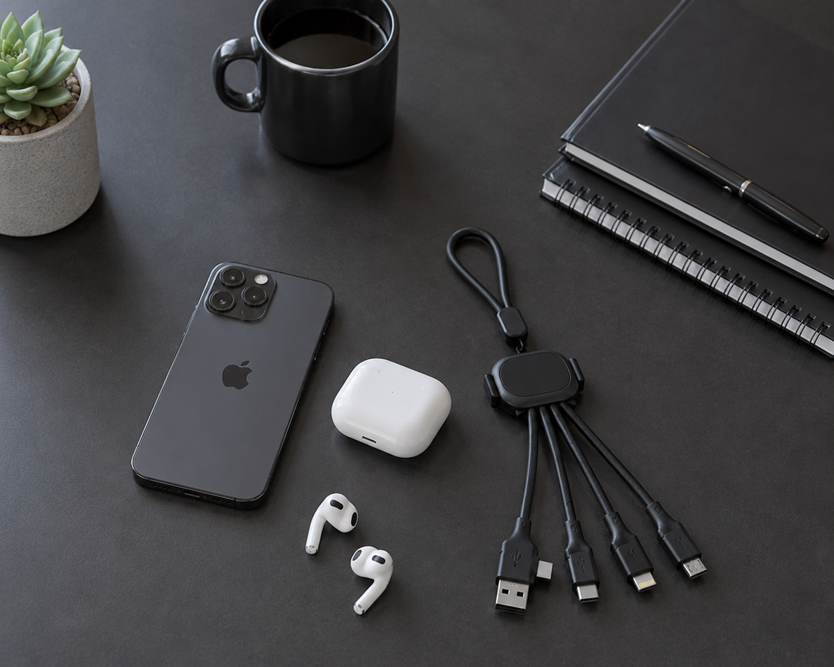 Pixi Cable with NFC — 5-in-1 Fast Charging Cable with Smart NFC Sharing