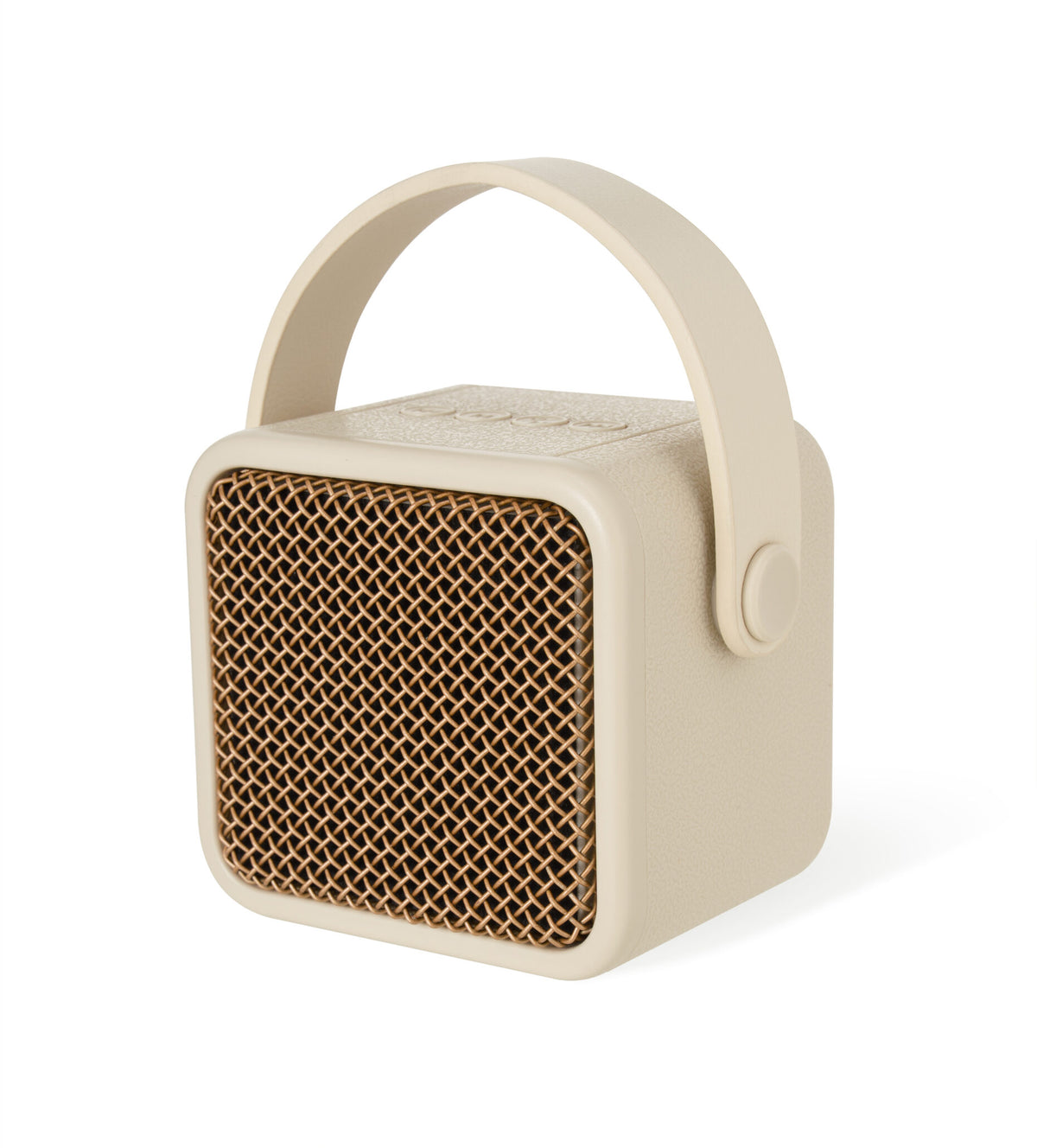 Charm Beige — Portable Bluetooth 5.4 Speaker with Carry Handle