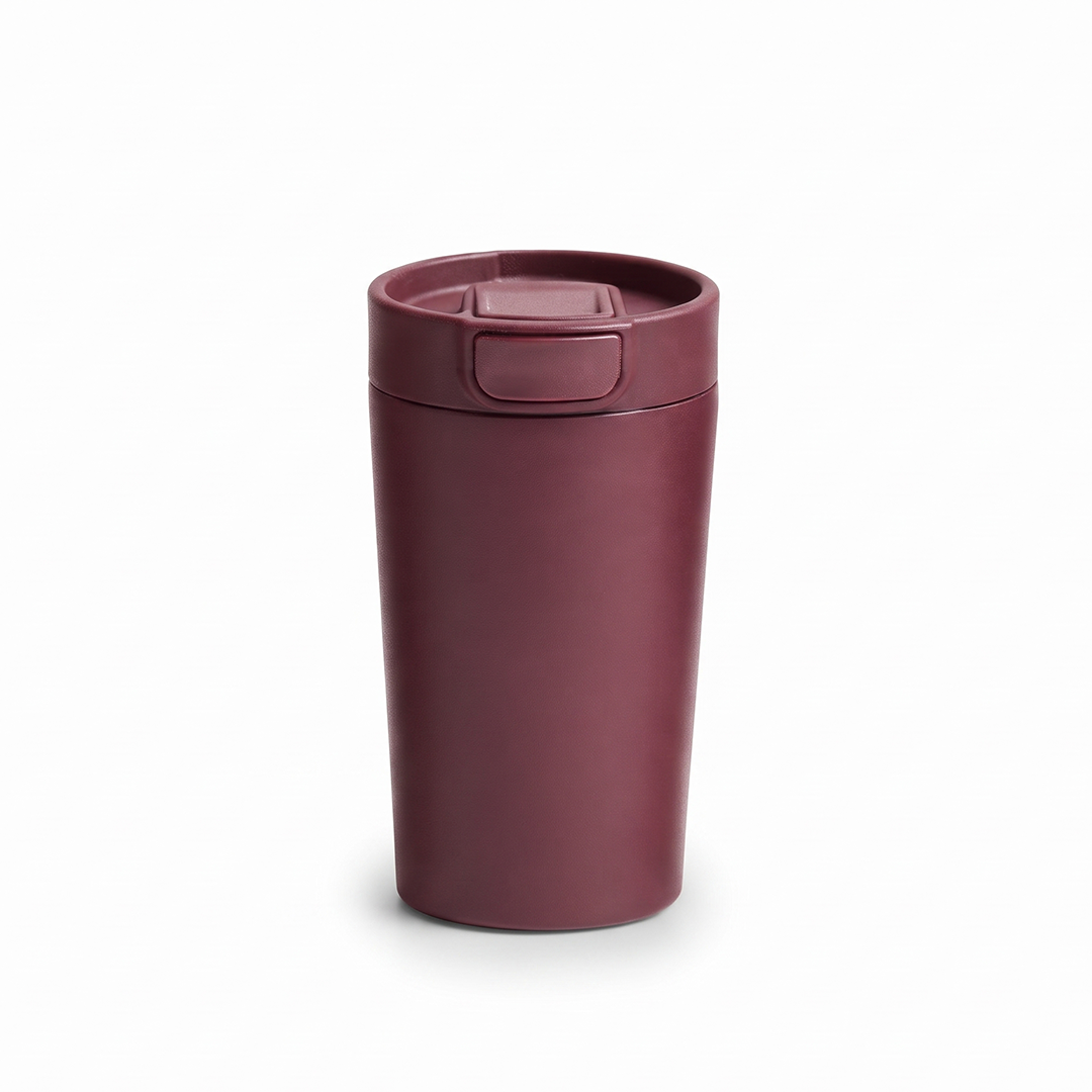 Tap Drink — 350ml NFC Smart Tumbler, Digital Branding Stainless Steel Travel Mug with Push-Button Lid