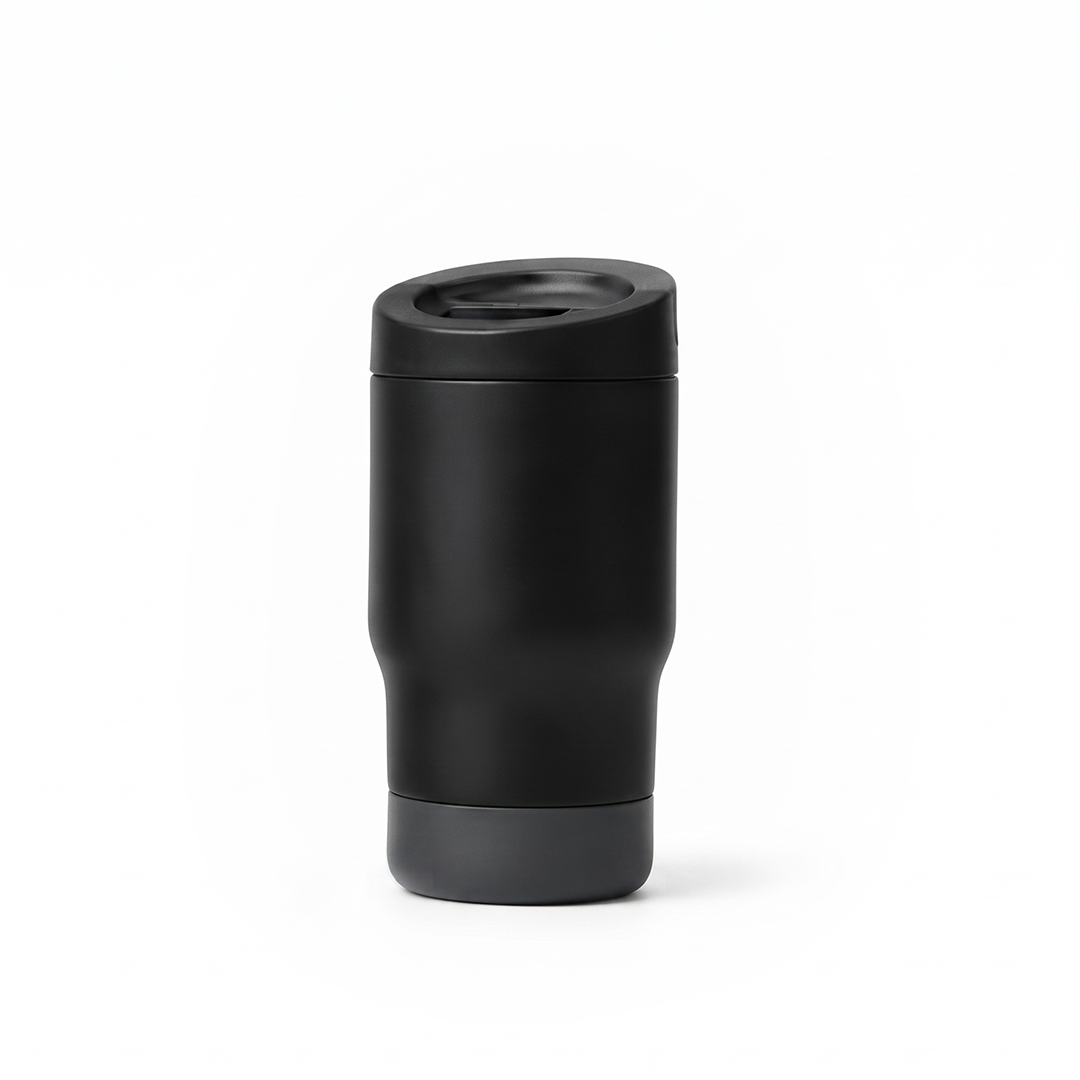 Misk — 420ml Leakproof Travel Coffee Mug, 304 Stainless Steel Interior, Pull-Flip Lid