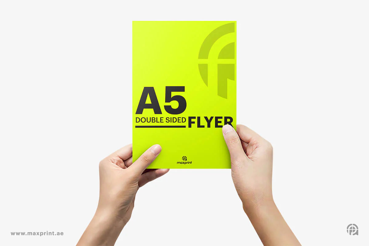 5000 Flyers A5 (14.5 x 20 cm), 100 GSM, Wood Free Paper
