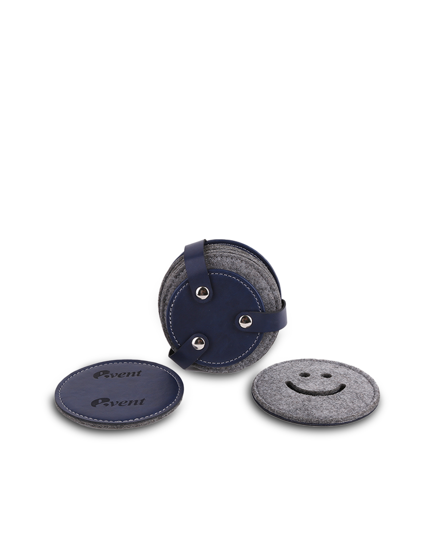 Happy Coaster — Fun Smiley Face Coasters Set