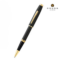 Coventry Classic Black Lacquer with Gold Tone Appointments Rollerball Pen (Blue Ink)