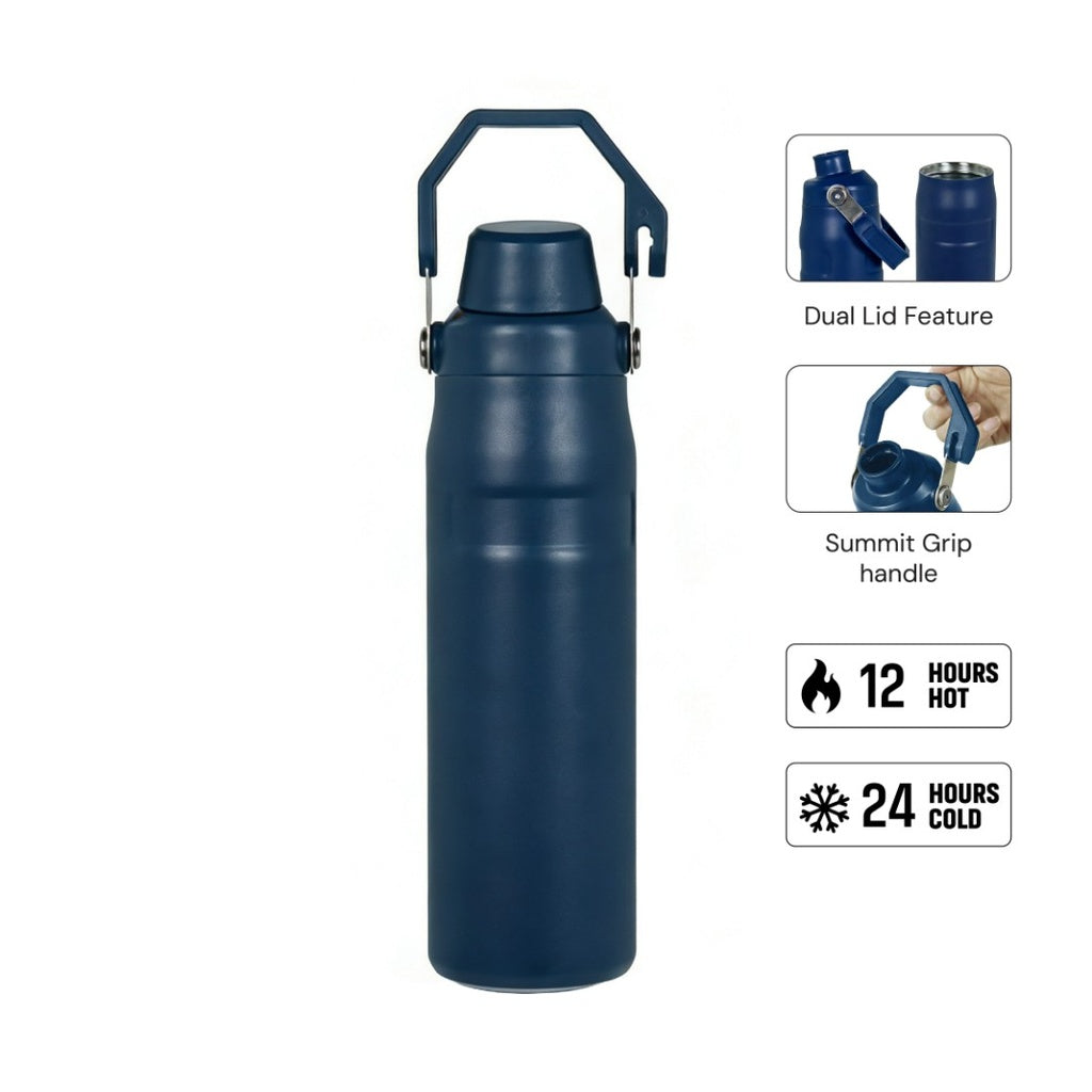 Thermora — Hans Larsen SummitGrip Thermal Flask 710 ml - Navy Blue