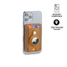 MARZ - Santhome® Magnetic Phone Cardholder with Santhome Tag Pocket - Tan