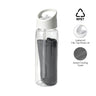 DEVON - Giftology RPET Cooling Towel in RPET Bottle 800 ml - White