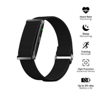 سوار FITBAND من Giftology للصحة واللياقة بدون شاشة - أسود