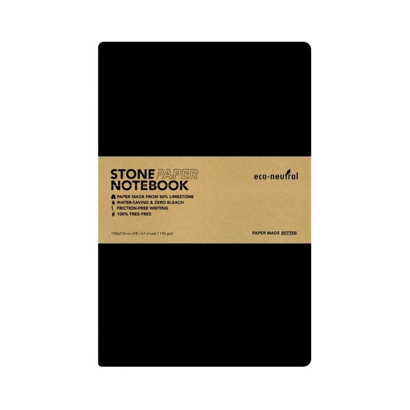 NEYA - eco-neutral Stone Paper Tree-Free Notebook - Black — MaxPrint Dubai