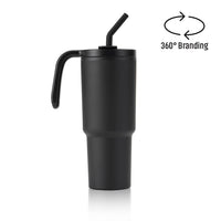 FORZA 360 - Hans Larsen Recycled Stainless Steel/PP Tumbler with 360 Branding - Black