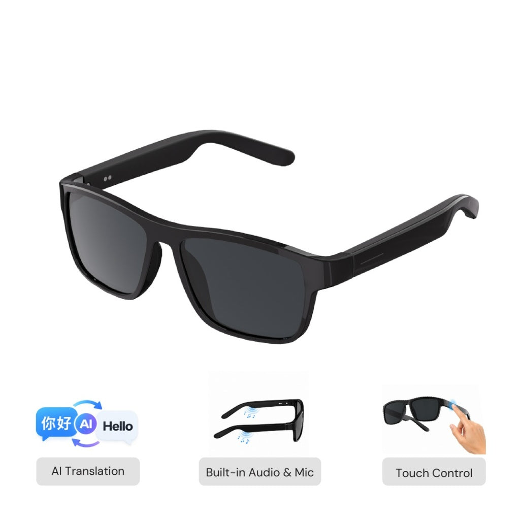 @memorii AI translation smart glass in black