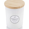 NOUM - Arabic Oudh Scented Glass Candle with Bamboo Lid - White