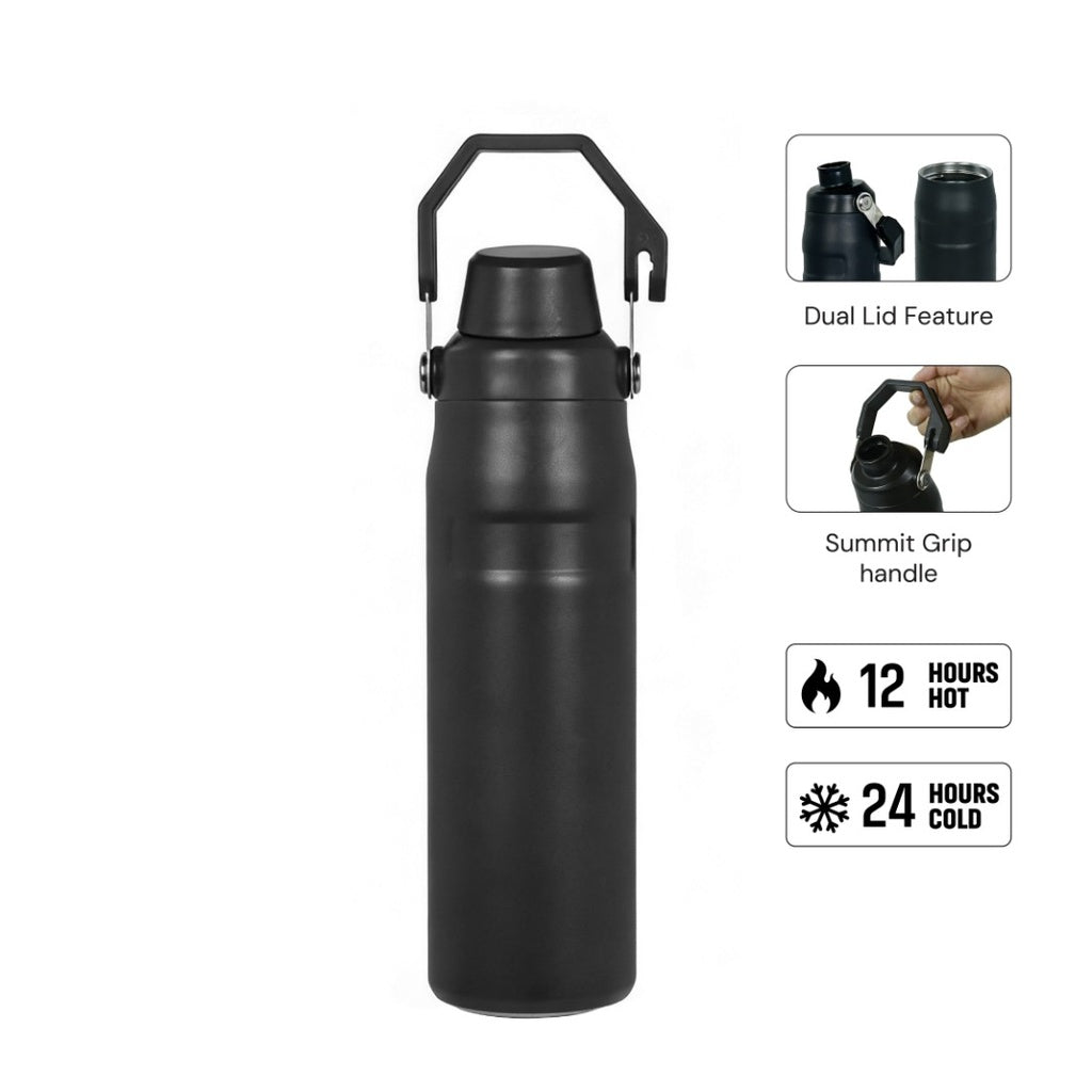 Thermora — Hans Larsen SummitGrip Thermal Flask 710 ml - Black