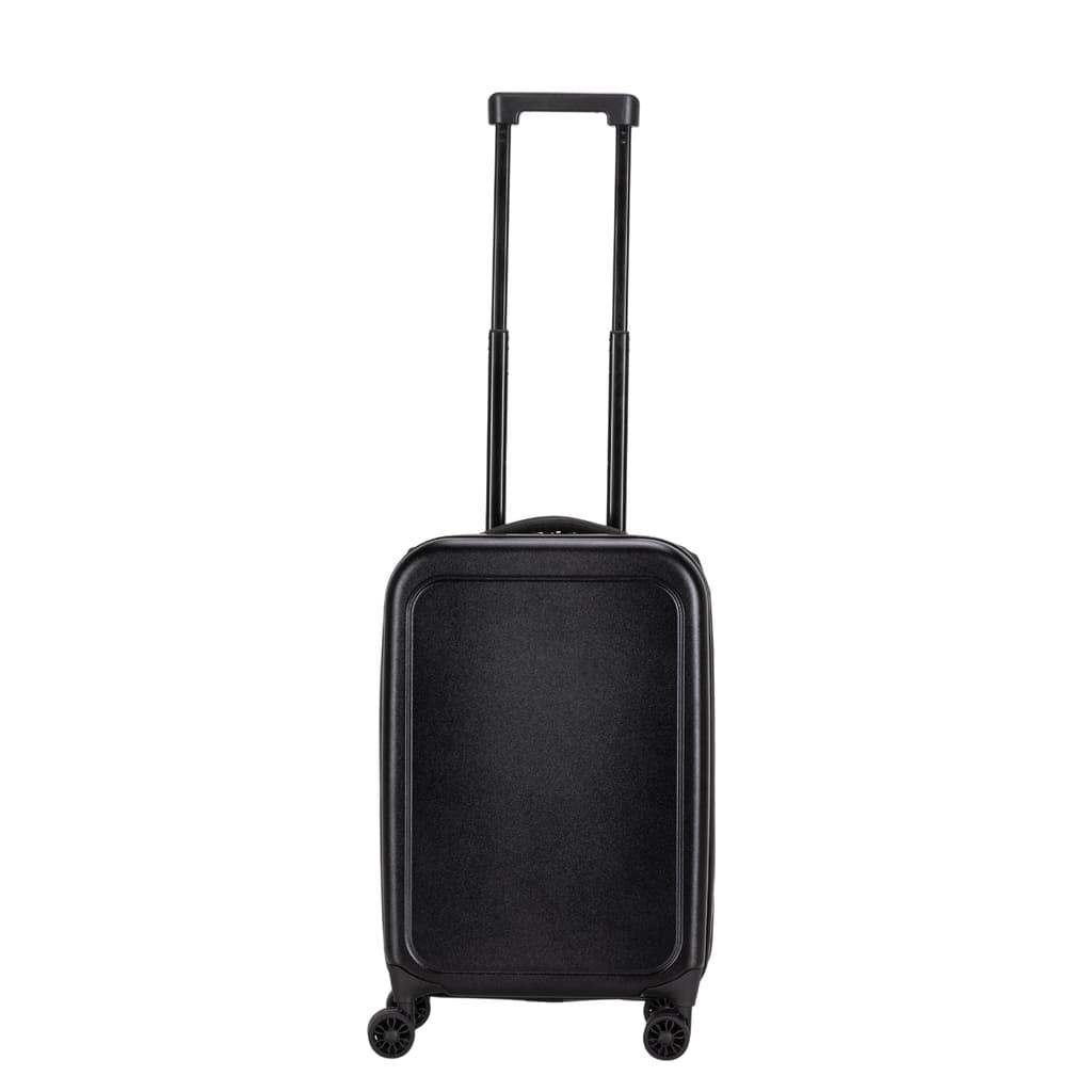 ROSTOCK - SANTHOME Foldable Cabin Trolley Bag - Black Matt Finish — MaxPrint Dubai