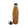 GEYER - Hans Larsen Stainless Steel Water Bottle with Wood Print - Brown