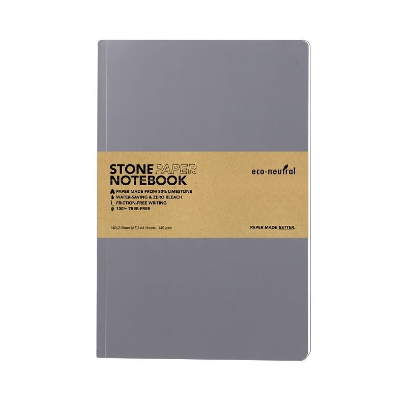 NEYA - eco-neutral Stone Paper Tree-Free Notebook - Grey — MaxPrint Dubai