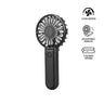 ROTO - Rechargeable Handheld Fan with Foldable Desk Stand - Black