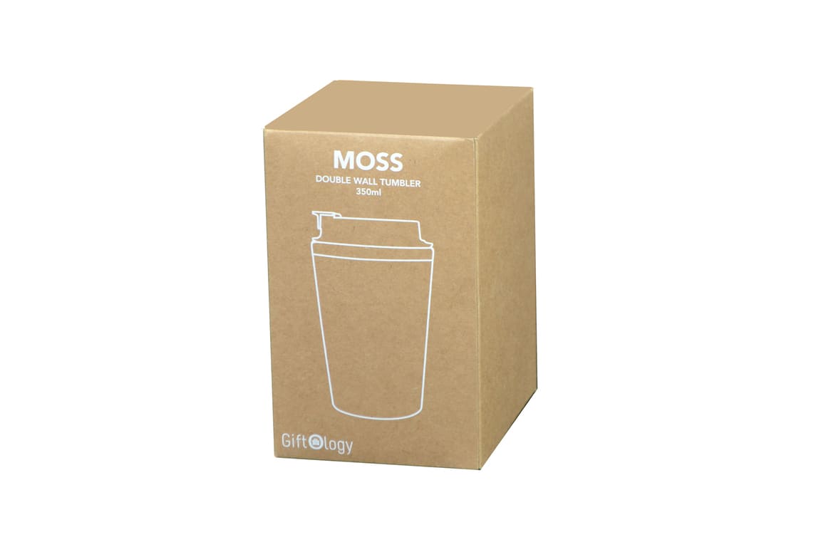 MOSS - Giftology Steel/PP Double Wall Tumbler - 350ml - Black