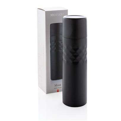 MOSA Flask - XDDESIGN 500 ml stainless steel Flask Black — view 7 — MaxPrint Dubai
