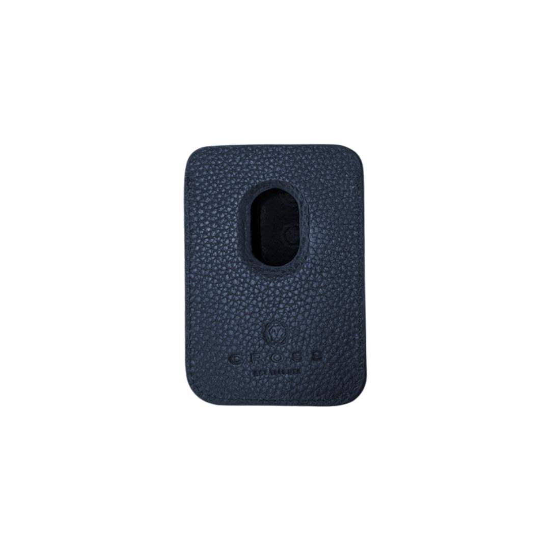 CROSS Pebble Leather Magsafe Wallet - Navy Blue