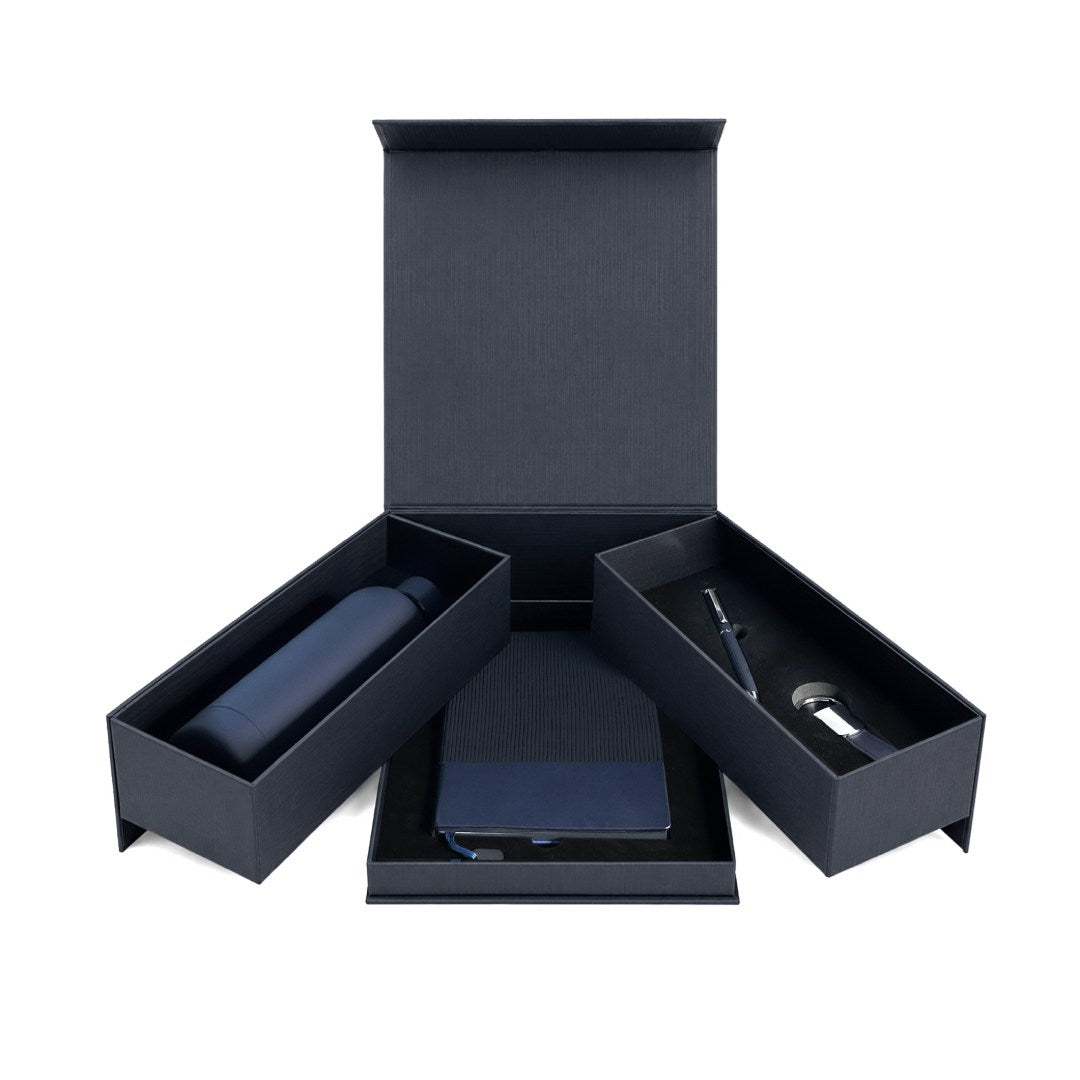 Firenze Giftology Luxeline 4pc Gift Set in Navy Blue