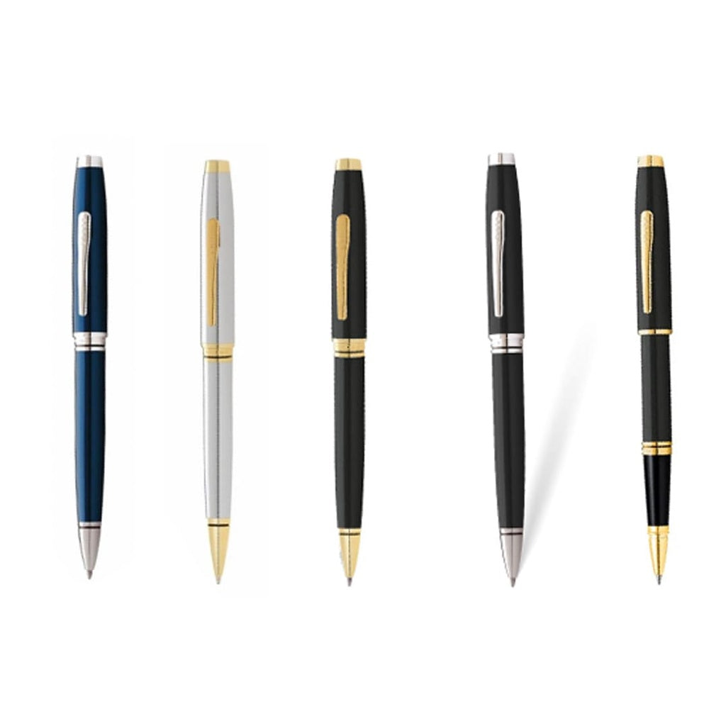Cross Coventry Black Lacquer with Polished Chrome Appointments Ballpoint Pen (Blue Ink)