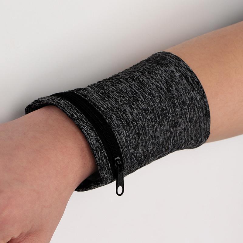 GAVILLE - RPET Wrist Band with Zipper Pouch — view 3 — MaxPrint Dubai