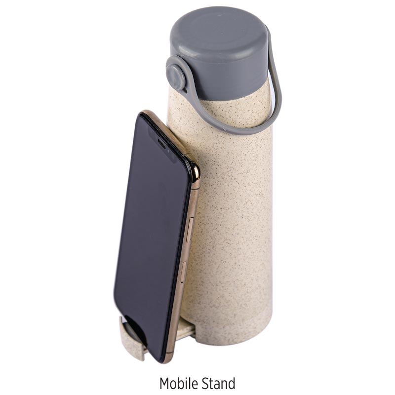 RABI - eco-neutral Wheat Straw Glass Bottle — view 9 — MaxPrint Dubai