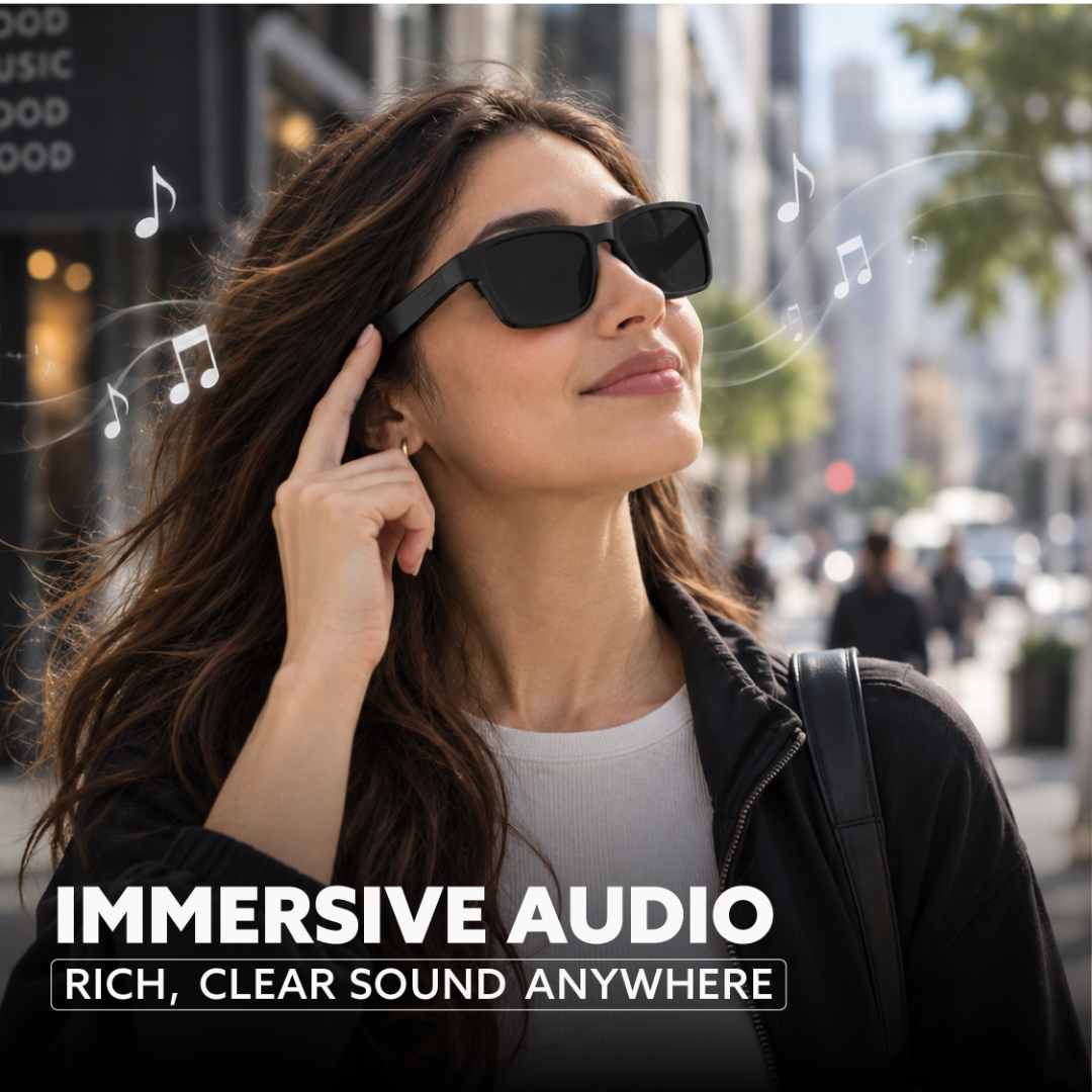 @memorii AI translation smart glass in black