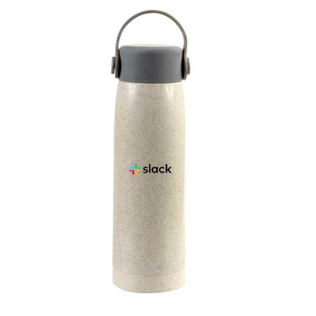 RABI - eco-neutral Wheat Straw Glass Bottle — view 5 — MaxPrint Dubai