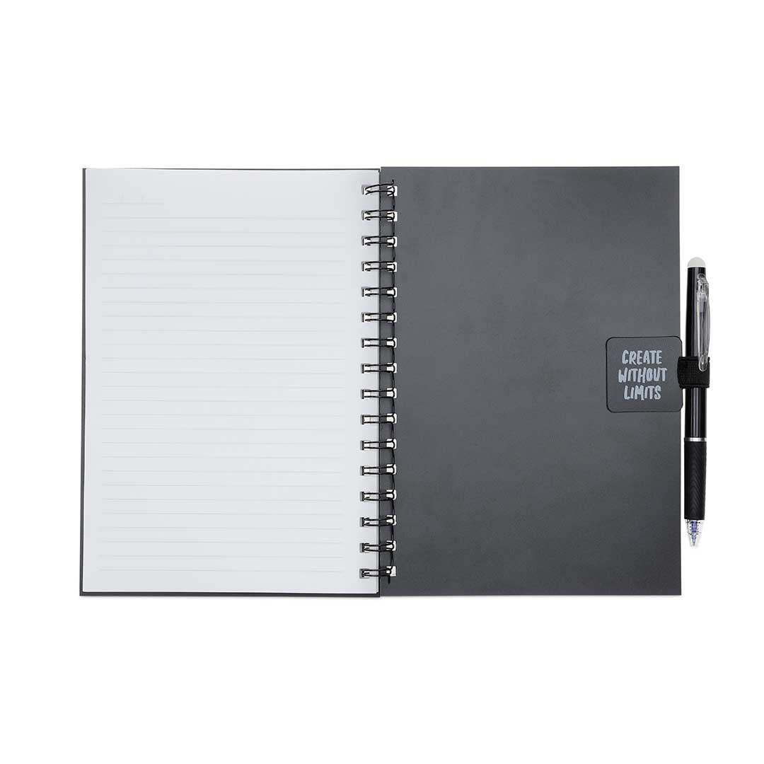 Santhome® Eternity - The Reusable Notebook & Pen Set - Black — view 5 — MaxPrint Dubai